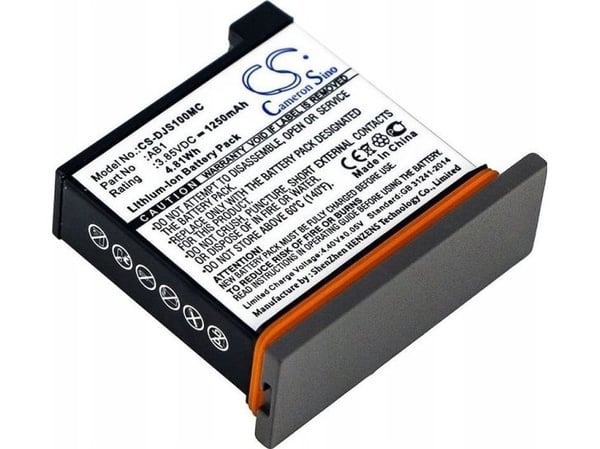 Cameron Sino batteri Batería Type Ab1 til kamera DJI Osmo Action / CS-DJS100MC Cameron Sino batteri Batería Type Ab1 til kamera DJI Osmo Action / CS-DJS100MC