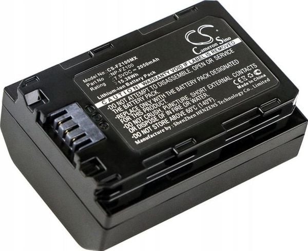 Cameron Sino oppladbart batteritype Npfz100 / Np-fz100 / Bc-qz1 for Sony