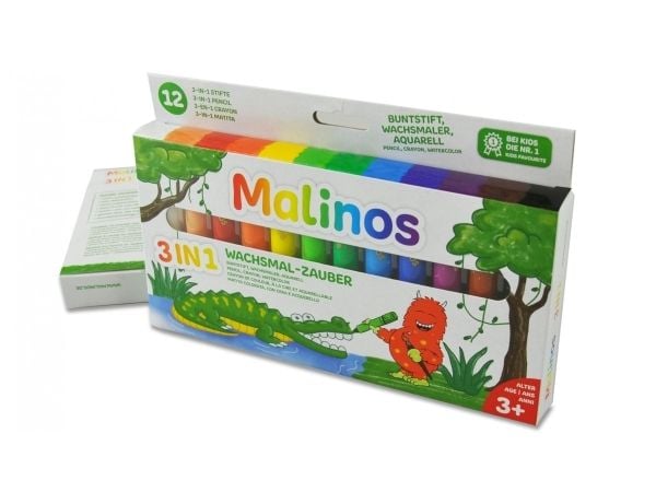 Malinos 301035, 12 stykker, Flerfarget, Rund
