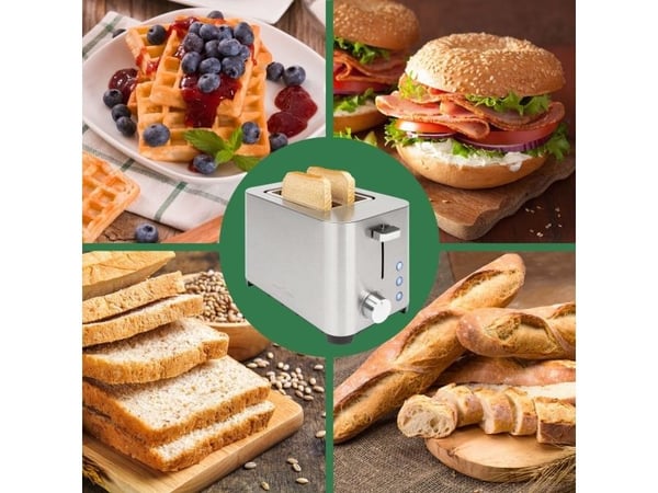 ProfiCook PC-TA 1251, 2 plate(r), Rustfritt stål, Rustfritt stål, Nivå, Svingbar, 750 W, 220 - 240 V