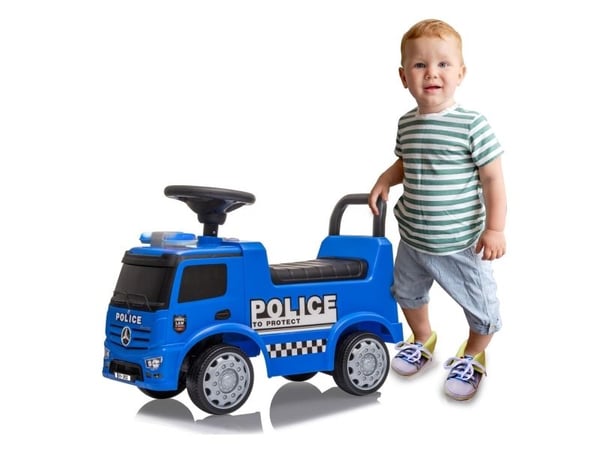 Jamara Mercedes-Benz Antos Police, 1 år, 4 hjul, Blå, Batterier kreves