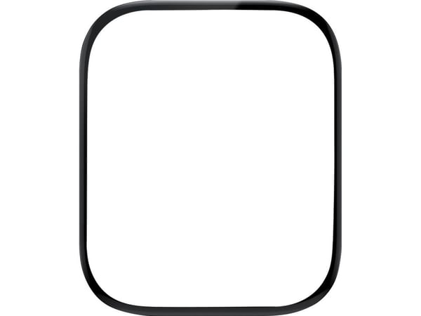eSTUFF Titan Shield - Skjermbeskyttelse for smart armbåndsur - flexible, hybrid - glass - rammefarge svart - for Apple Watch (40 mm)