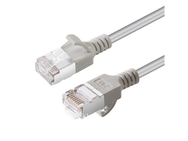 MicroConnect - Nettverkskabel - RJ-45 (hann) til RJ-45 (hann) - 25 cm - U/FTP - CAT 6a - halogenfri, uten hindringer, slank - hvit