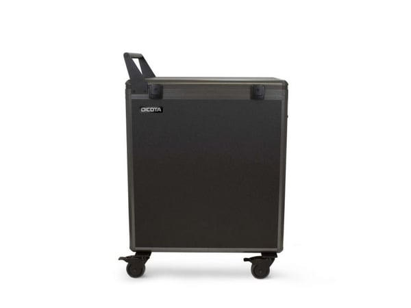 DICOTA - Vogn (kun lading) - robust - for 20 nettbrett / notebook-er - låsbar - aluminium (deksel) - sølv - utgang: AC 230 V