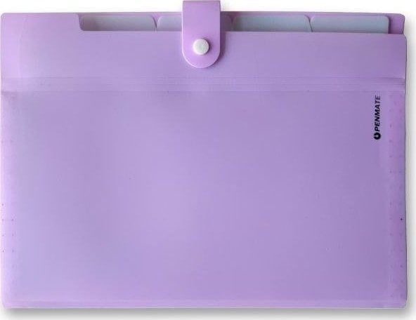 A4-mapp med fack PP-105 lila