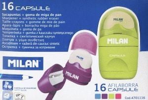 Milan 4701116, Manuell pennvässare, Blå, Grön, Rosa, Lila, Stål, 150 mm, 65 mm, 105 mm