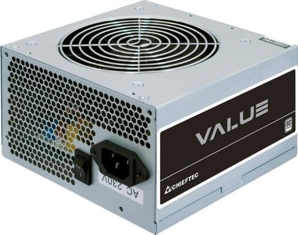 Chieftec VALUE SERIES APB-400B8 - Gamer Series - virtalähde (sisäinen) - ATX12V 2.3 - AC 230 V - 400 Watt - aktiivinen PFC - hopea