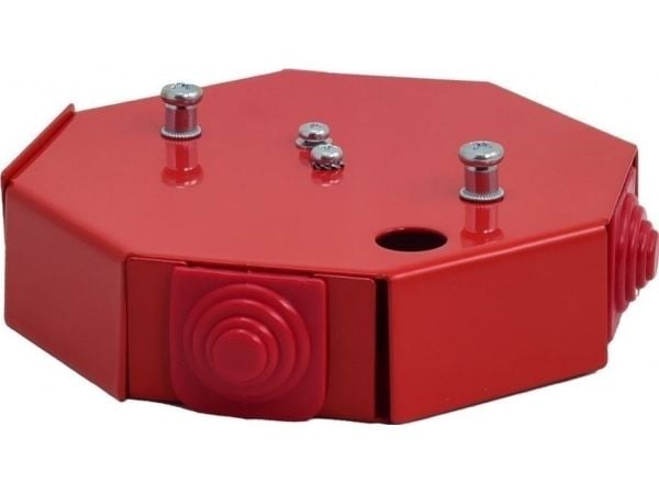 Palosuojakotelo PIP-3AN R6x2x4 kahdeksankulmainen, E90, jakaja, mitat 124x28x137mm, punainen 84623616
