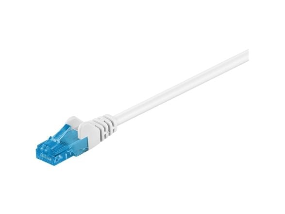 Goobay 59824, 1 m, Cat6a, U/UTP (UTP), RJ-45, RJ-45, Hvit