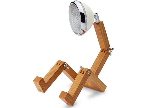 Mr. Wattson Mini bordslampa, Vintage White