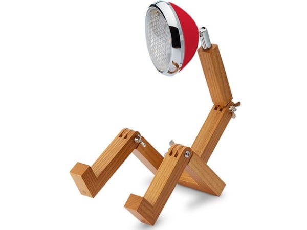 Mr. Wattson Mini bordslampa, Flash Red