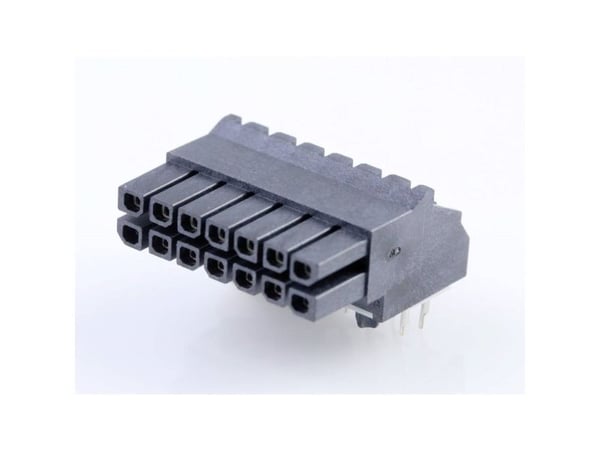 Molex Sisäänrakennettu tappiliuska (vakio) Napojen kokonaismäärä 14 447641401 1 kpl Lokero