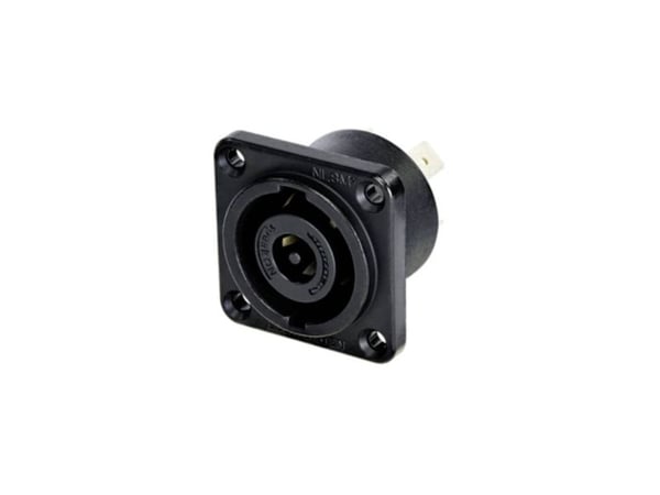Neutrik NLT8MPXX-BAG høyttalertilkopling, flensetilkobling, kontakter like poler: 8 sort 1 stk