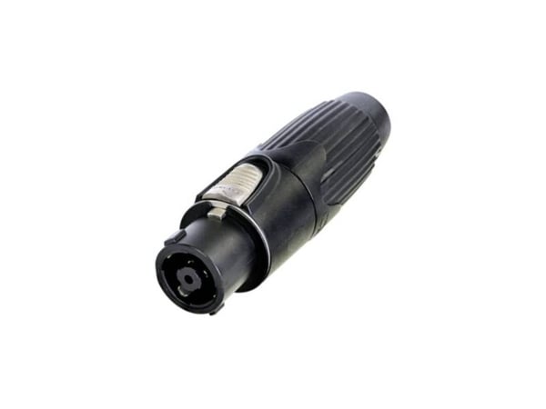 Neutrik NLT8FXX-BAG, speakON, Sort, Hunkjønn, Rett, Metall, Kopper