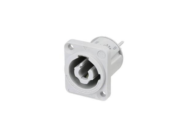 Neutrik NAC3MPXXB, powerCON, Grå, Hankjønn, Rett, Kopper, IP20