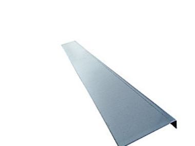 VOTEC dørprofil 20x70x1000mm - 1,5mm galv. Stålplade. Til Sokkelrende 221911-xxx