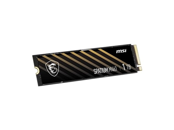 MSI SPATIUM M461 - SSD - kryptert - 1 TB - intern - M.2 2280 - PCIe 4.0 x4 (NVMe)
