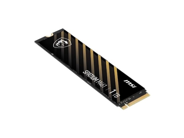 MSI SPATIUM M461 - SSD - kryptert - 1 TB - intern - M.2 2280 - PCIe 4.0 x4 (NVMe)