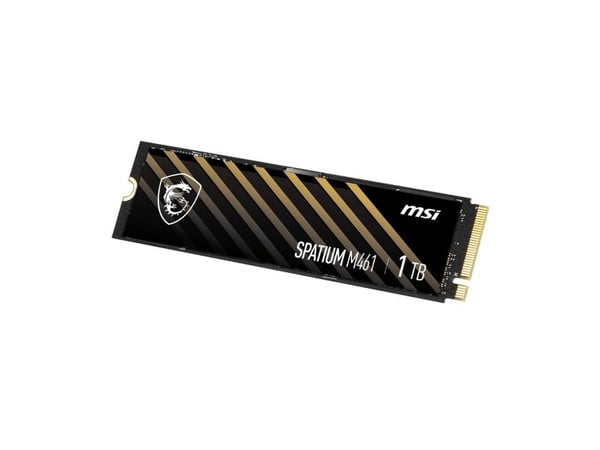 MSI SPATIUM M461 - SSD - kryptert - 1 TB - intern - M.2 2280 - PCIe 4.0 x4 (NVMe)