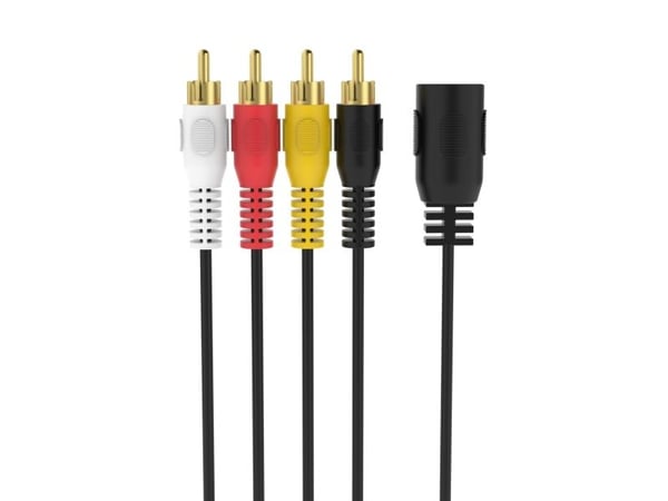Sinox 5-pin DIN till 4 phono-kabel 0,2 m svart