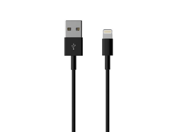 Sinox Lightning-kaapeli. 1m, Musta, 1m, Lightning, USB A, urosliitin, urosliitin, musta