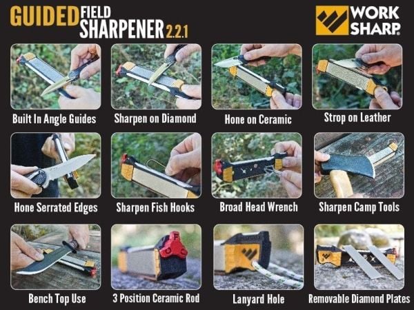 Work Sharp slipsten Work Sharp Guided Field Sharpener universell