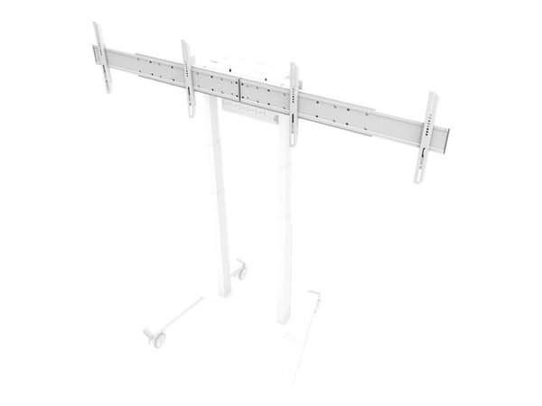 Neomounts ADM-875WH2 - Monteringskomponent (monteringsadapter) - för 2 LCD-bildskärmar - låsbar - stål - vit - skärmstorlek: 42"-65" - monterbar på...