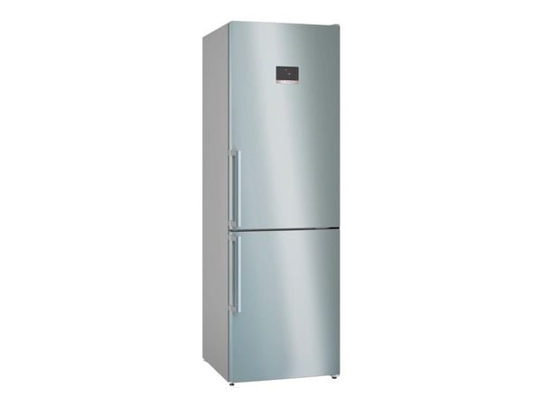Bosch Serie | 4 KGN367ICT - Kylskåp/frys - bottenfrysskåp - bredd: 60 cm - djup: 66.5 cm - höjd: 186 cm - 321 liter - Klass C - rostfritt stål