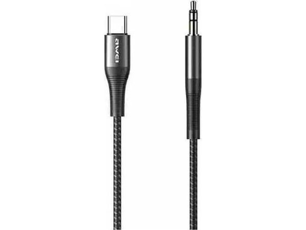 Sovitin USB-C - Jack 3.5 AWEI (CL-116T) musta