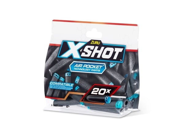X-Shot Excel 20PK Refill Darts Foilbag