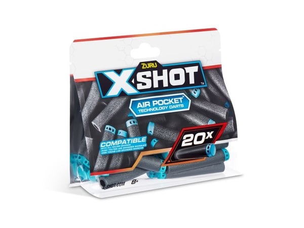 X-Shot Excel 20PK Refill Darts Foilbag