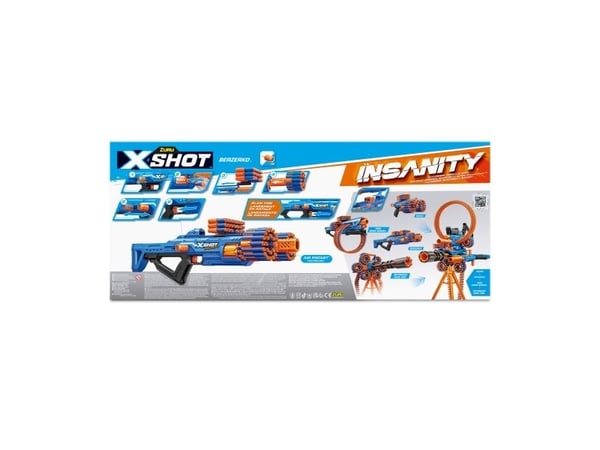 XSHOT Insanity Blaster Berzerko, dart blaster (incl. 48 darts)