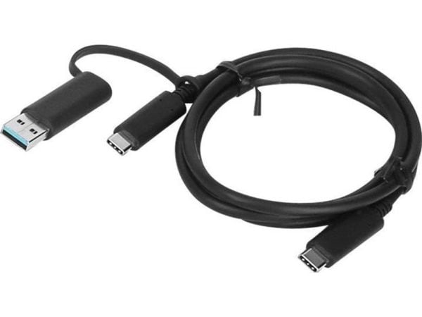 Lenovo - USB-kaapeli - USB-C (han) til USB-C (han) - FRU - ThinkPad Hybrid USB-C with USB-A Dock -laitteelle