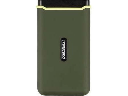 Transcend ESD380C, 500 GB, USB Type-C, USB 3.2 Gen 2x2, 20 Gbit/s, Salasanasuojaus, Vihreä