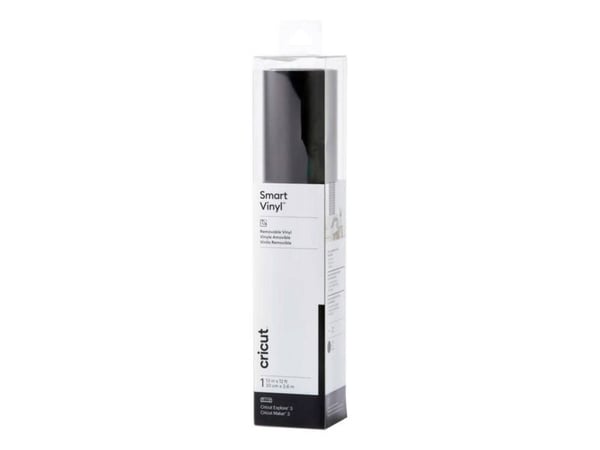 Cricut Smart Vinyl - Hantverksmaterial - 33 cm x 3.6 m - svart - icke-permanent - vinyl