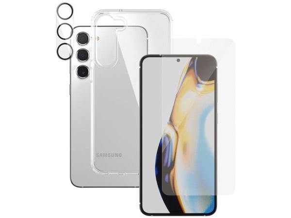 PanzerGlass - 3-i-1 beskyttelsespakke - beskyttelsesboks for mobiltelefon - polykarbonat, termoplast-polyuretan (TPU) - for Samsung Galaxy S23+