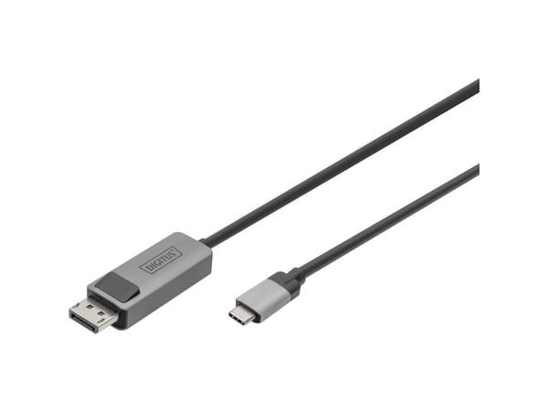 Digitus DB-300334-010-S, 1 m, USB Type-C, DisplayPort, Uros, Uros, Suora