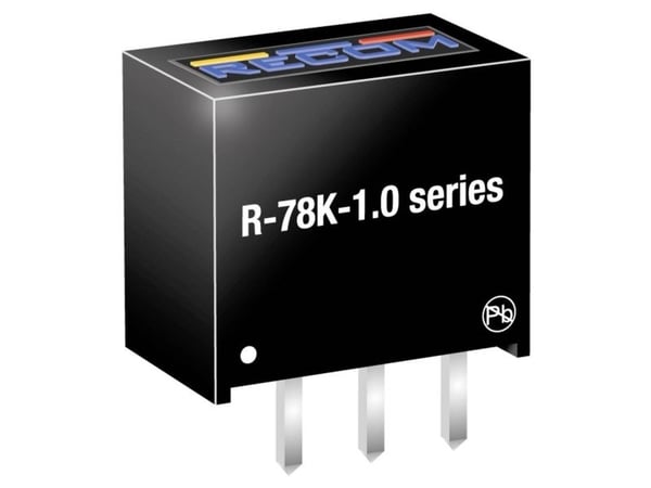 RECOM R-78K5.0-1.0 DC/DC auton invertteri 5 V 1 A 5 W Sisältö 1 kpl