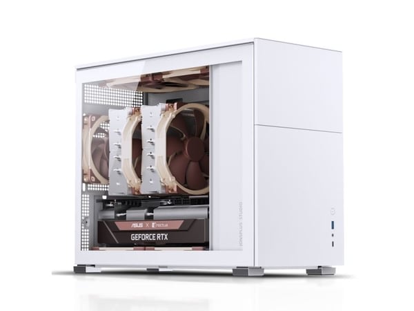 Jonsbo D31 STD, Midi Tower, PC, Valkoinen, DTX, ITX, mikro ATX, Terästä, Pelaaminen