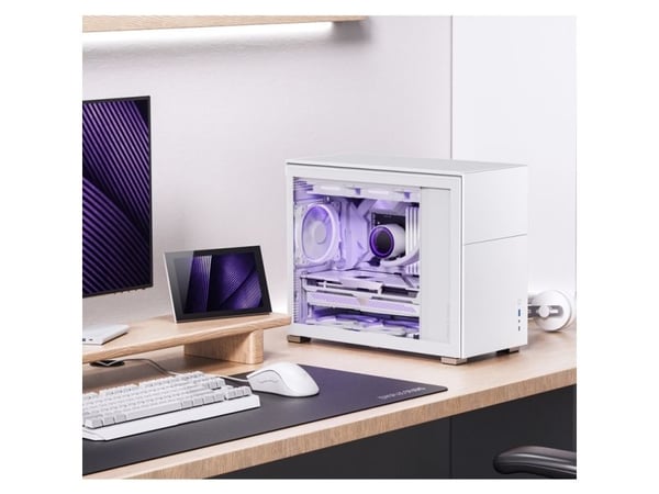 Jonsbo D31 STD, Midi Tower, PC, Valkoinen, DTX, ITX, mikro ATX, Terästä, Pelaaminen