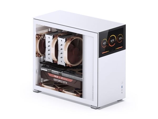 Jonsbo D41 STD - - genomskinlig sidopanel - USB/ljud