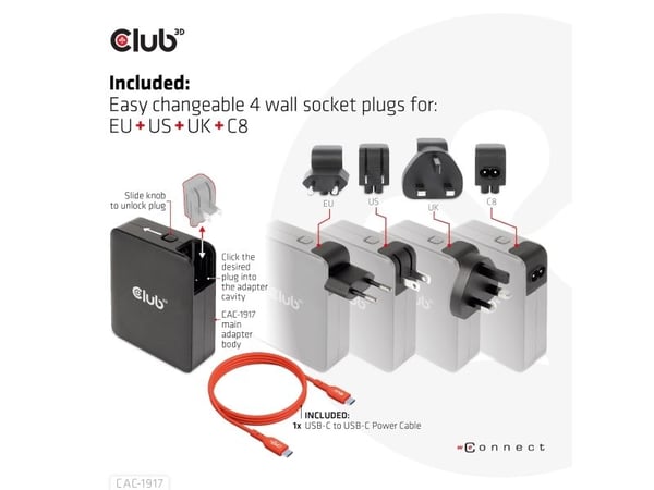 CLUB3D CAC-1917, 140 W