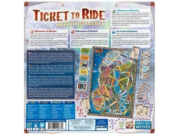 Ticket to Ride TTR Northern Lights Nordic
