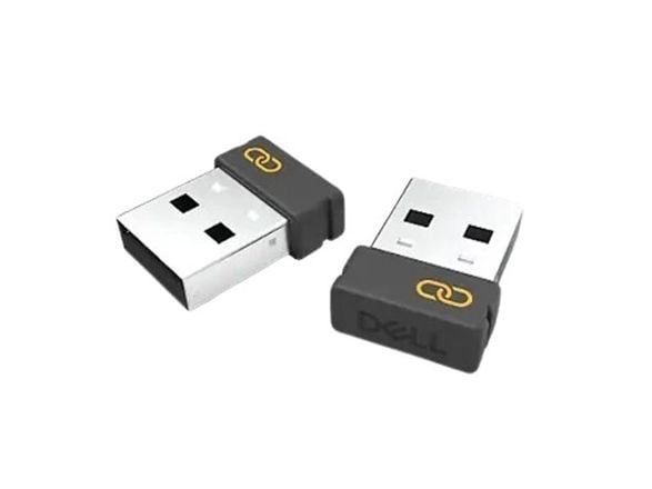 Dell Secure Link USB Receiver WR3 - Trådløs mus / tastaturmottaker - USB, RF 2,4 GHz - svart