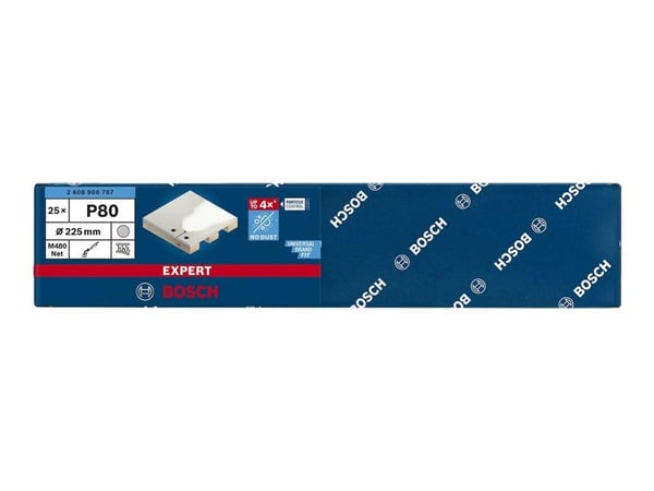 Bosch Expert M480 - Sanding net - 25 deler - rund - grovkorn: 80 - 225 mm