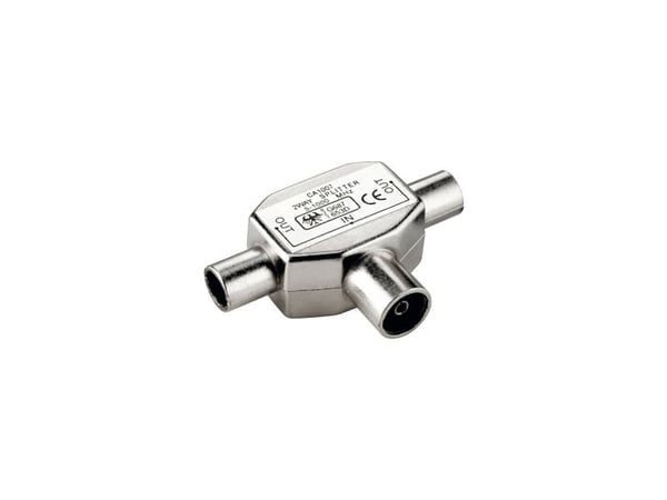 InLine 69914, 2xCoax, Coax, Silver