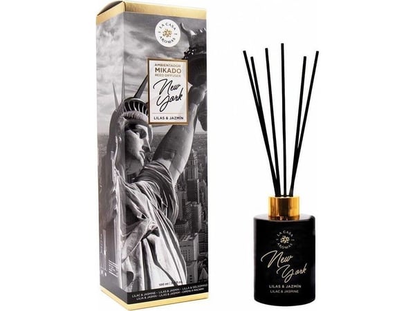 LA CASA DE LOS AROMAS_Reed Diffuser Mikado Travel duftpinner New York 100ml LA CASA DE LOS AROMAS_Reed Diffuser Mikado Travel duftpinner New York 100ml