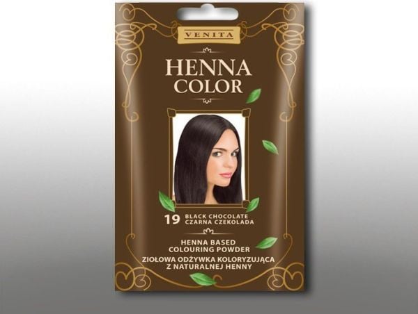VENITA_Henna Color herbal color conditioner with natural henna 19 Black Chocolate 25g
