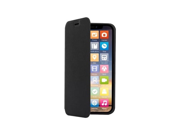 Screenor CLEVER, Lompakkokotelo, Apple, IPHONE 15, 15,5 cm (6.1"), Musta