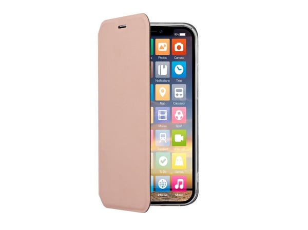 Screenor CLEVER, Lompakkokotelo, Apple, iPHONE 15, 15,5 cm (6.1"), Ruusu